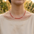 Collier MAREA en corail naturel et argent S925