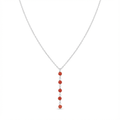 Collier AGATE en corail naturel et argent S925