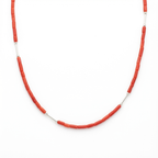 Collier MAREA en corail naturel et argent S925