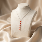 Collier AGATE en corail naturel et argent S925