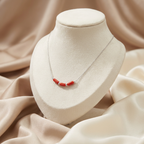 Collier TAMRIT en corail naturel et argent S925