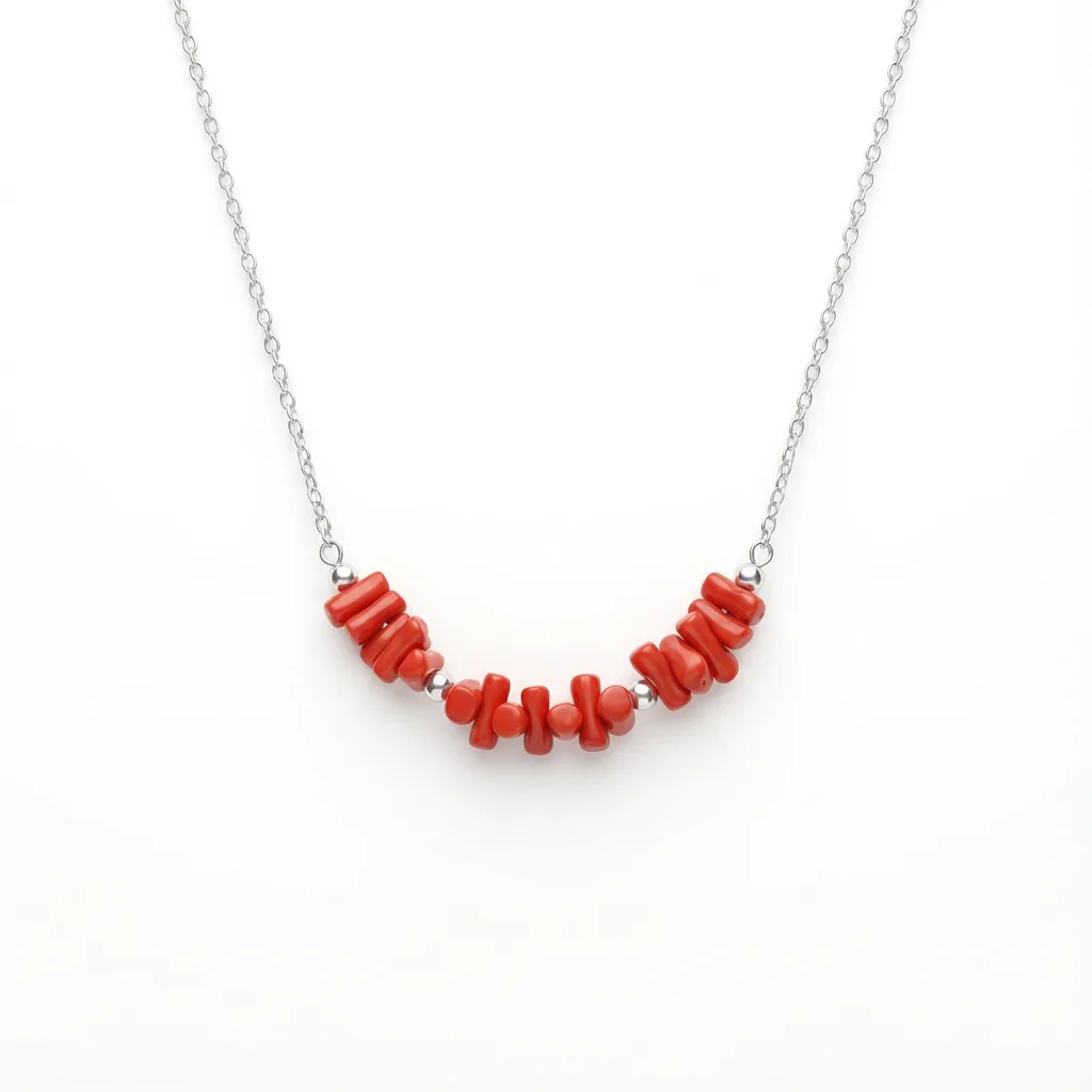 Collier Cinnabar en corail rouge intense — AMAYAS