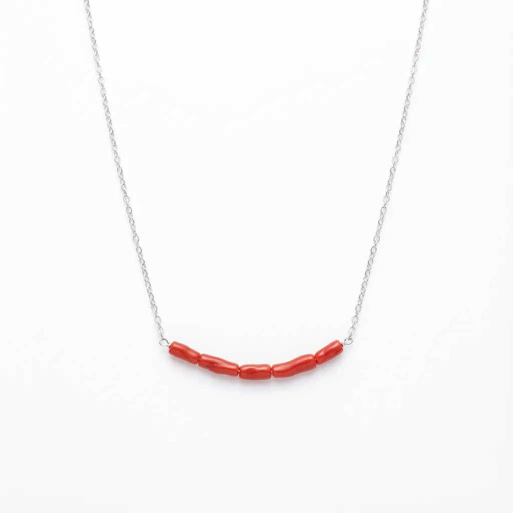 Collier Rubelite exclusif corail rose-rouge — AMAYAS