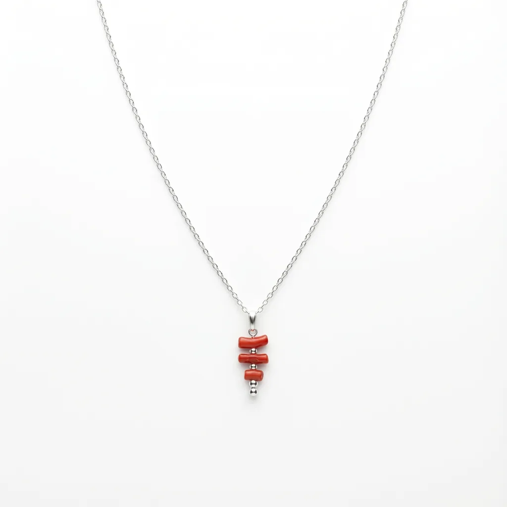Collier Vermilion vue studio AMAYAS
