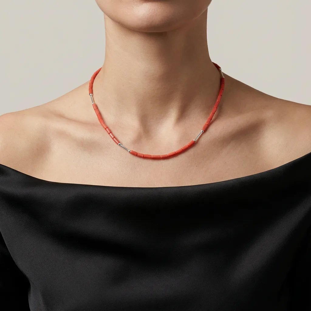 Collier Marea inspiration méditerranéenne — vue lifestyle AMAYAS
